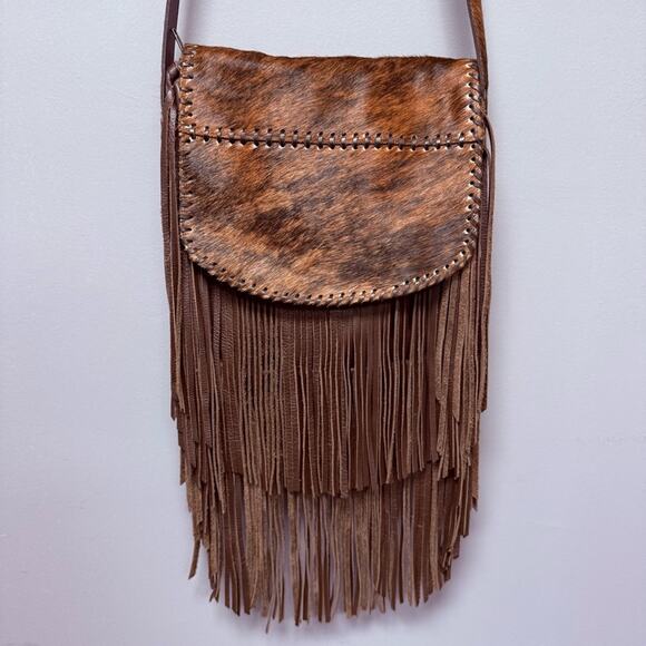 Juan Antonio Handbags - Juan Antonio Fringe Leather Cowhide Bag